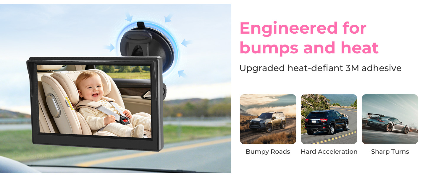 double camera car baby monitor for 2