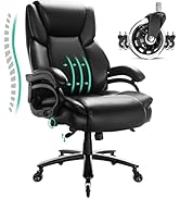 OFIKA Heavy Duty Big and Tall Office Chair, 500LBS Capacity Office Chair for Heavy People, High B...
