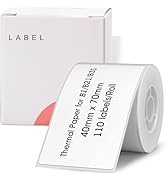 NIIMBOT Labels for B1/B21/B3S Label Maker, 1.57'' x 2.76'' (40x70mm) Thermal Sticker Label, Water...