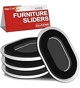 Upgrade Furniture Sliders, Furniture Sliders for Carpets, 4 PCS 5.8*4.3" Moving Pads With Anti-Sl...