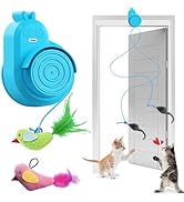 CATPICK Interactive Cat Toys for Indoor Cats Automatic Electric Flying Bird Feather Cat Toy - Bes...