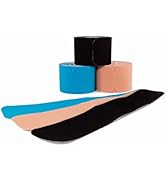 Axion Kinesiology Tapes | PRECUT 10 x 2 inches Mix | Sports, Fitness, Injuries, Tennis Elbows, Kn...