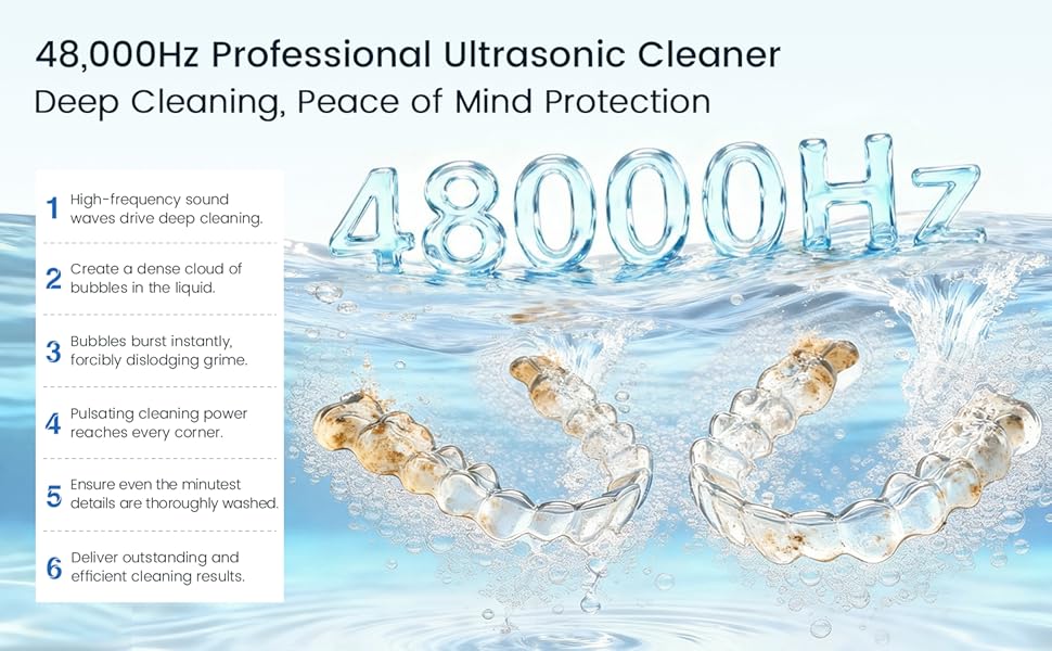 48,000Hz Professional Ultrasonic Cleaner