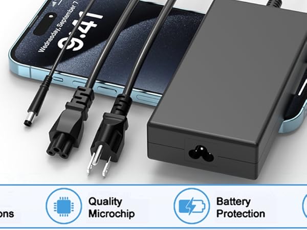 180w laptop charger compatible with dell dock charger