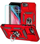 HNHYGETE for iPhone 8/7 Case, iPhone SE Case 2020/2022/3rd with Screen Protector: [Military Grade...