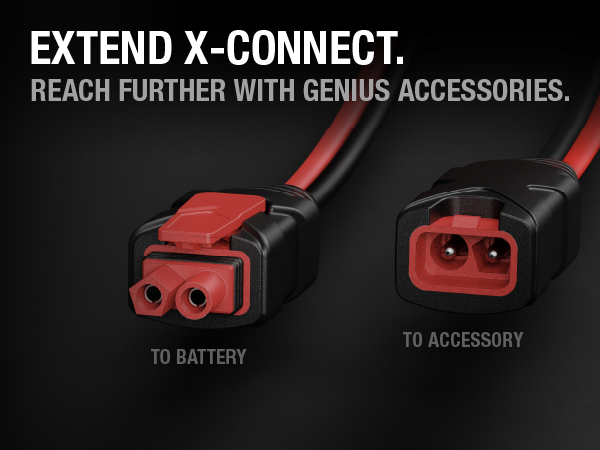 NOCO GC004 X-Connect 10-Foot (3m) Extension Cable Accessory For NOCO Genius Smart Battery Chargers