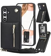 Fofvccv Crossbody Wallet Case for Samsung Galaxy S25 FE with Card Slots Holder, Women PU Leather ...