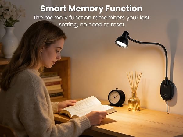 LED Wall Mounted Reading Light Book Light for Reading in Bed Wall Lamps for Bedside Reading Bedroom