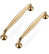 Ravinte 10 Pack 5 Inch Champagne Bronze Kitchen Cabinet Handles Solid Zinc Alloy Cabinet Pulls Cu...