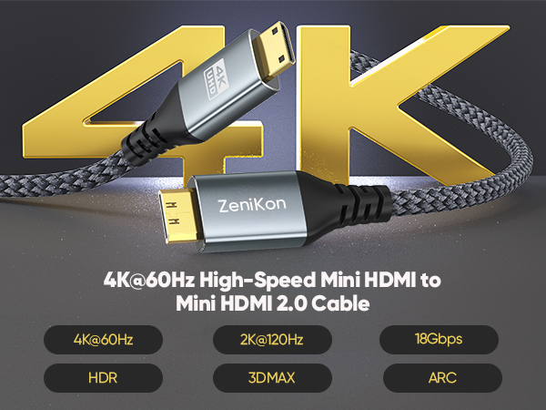 mini hdmi to mini hdmi cable 1ft