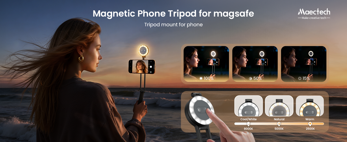 magnetic phone light