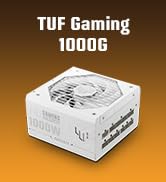 ASUS TUF Gaming 1000W Gold White Edition (1000 Watt, Fully Modular Power Supply, 80+ Gold Certifi...