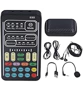 I9 Voice Changer Set, Mini Live Broadcast Voice Disguiser, Handheld Microphone Voice Changer, 8 D...