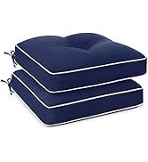Favoyard Patio Chair Cushions 19 × 19 Inch Water Resistant &amp; 3-Year Color Fastness Outdoor Chairs...