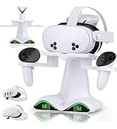 Vertical Charging Dock for Meta Quest 2/3/3S, DXKK VR Headset Quest 3 Charging Station with Smart...