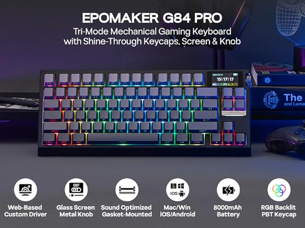 EPOMAKER G84 PRO Wireless Mechanical Keyboard