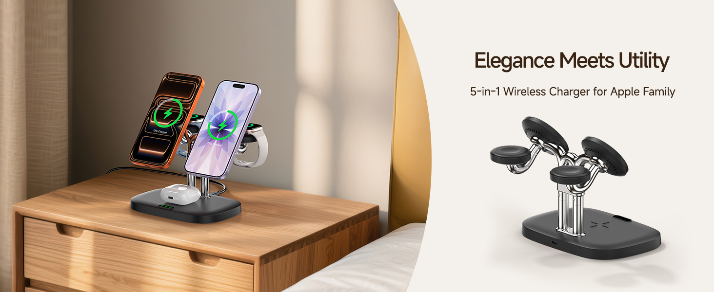 2 apple charging station