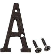 3 Inch House Letter, Home Address Letter, Vintage Cast Iron Home Letter Solid Metal Gate Mailbox ...