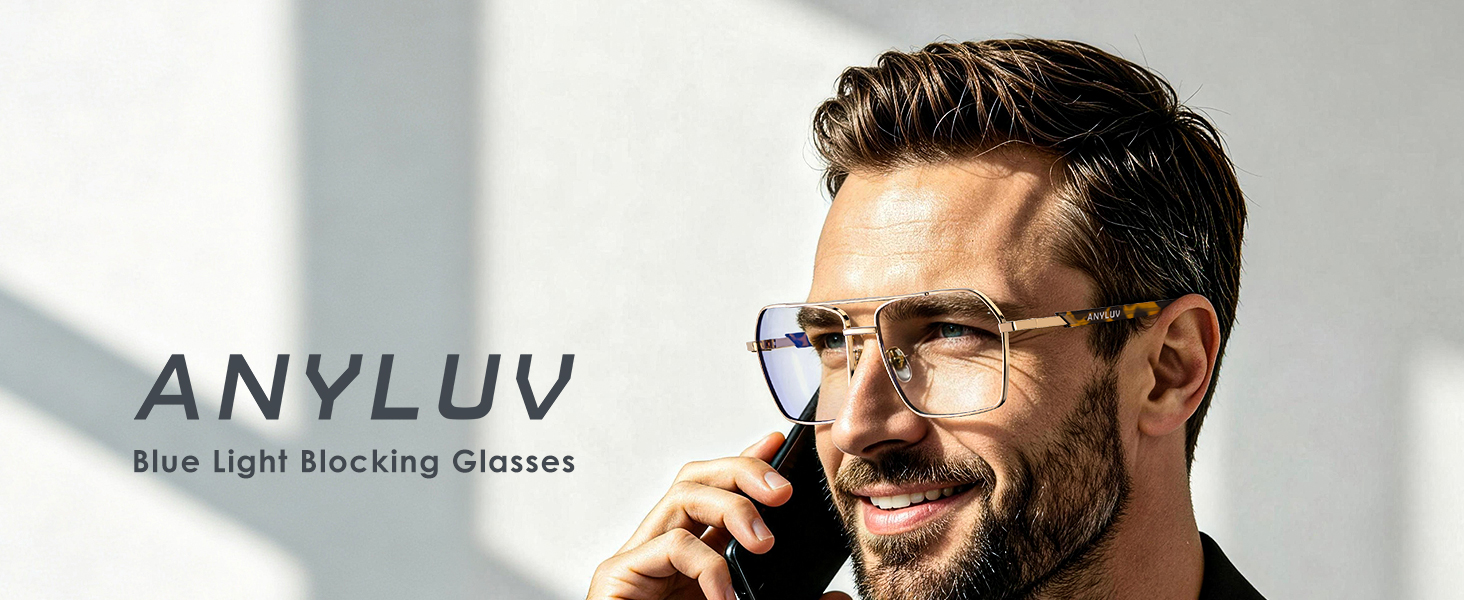 Blue Light Glasses Men/Women, Blue Light Blocking Glasses, Computer Screen Blocker Eyes Protection