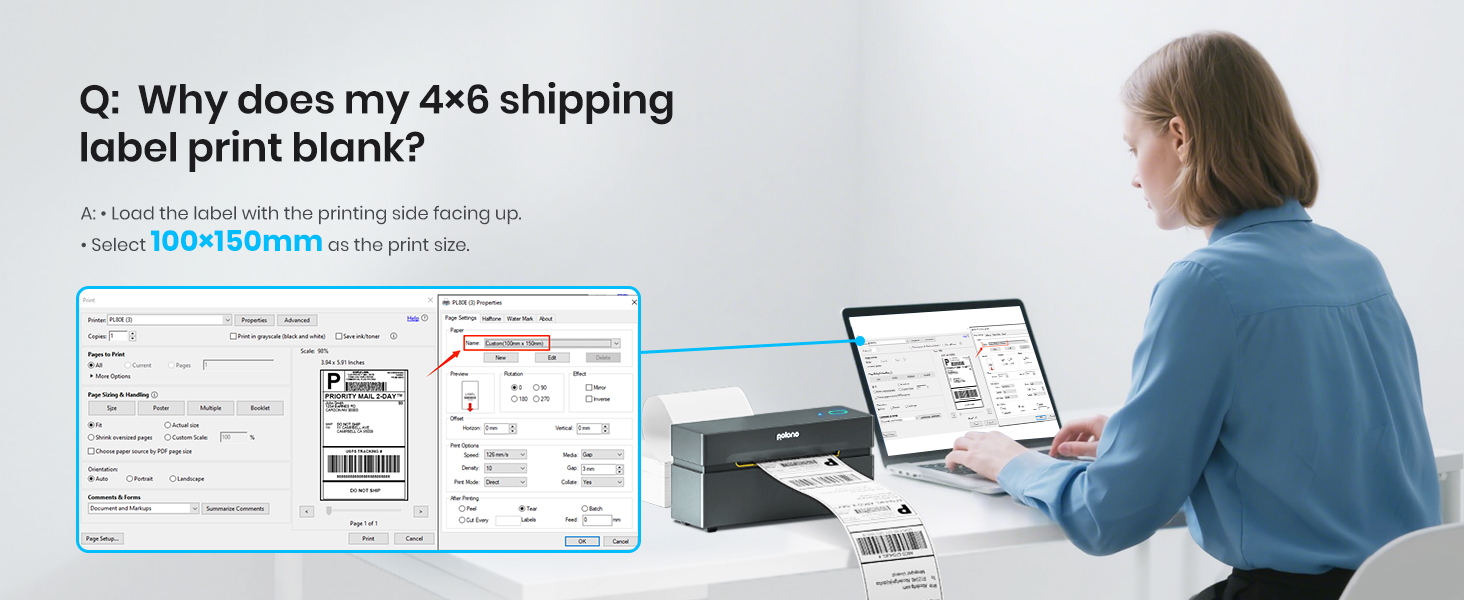 thermal printer shipping label printer thermal label printer4x6 shipping label printer label printer