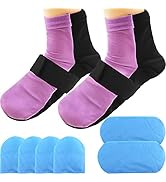 Reusable Cold Therapy Socks, Gel Ice Pack for Feet Heels Injuries Swelling, Hot and Cold Therapy ...