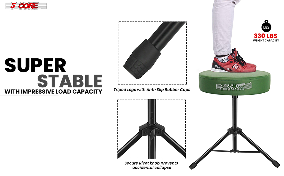 Drum Throne Padded Guitar Stool Music Chair for Adults and Kids