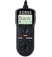 JJC Intervalometer Timer Remote Control Shutter Release for Canon EOS Rebel T6 T7 2000D 90D 80D 7...