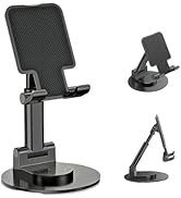 OGMAPLE Phone Stand for Desk, 360 Degree Rotating Phone Stand Adjustable Cell Phone Stand Accesso...