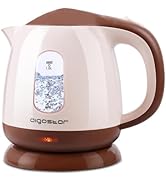 Aigostar Small Electric Kettle, 1L Portable Electric Tea Kettle 1100W with Automatic Shut-Off and...