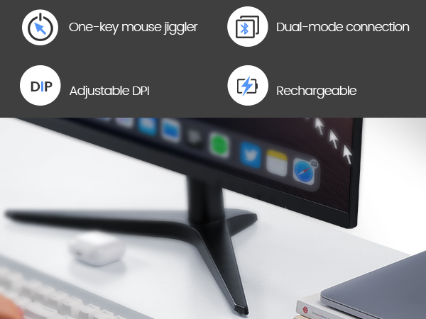 Wireless Mice with Build-in Mouse Jiggler Mover