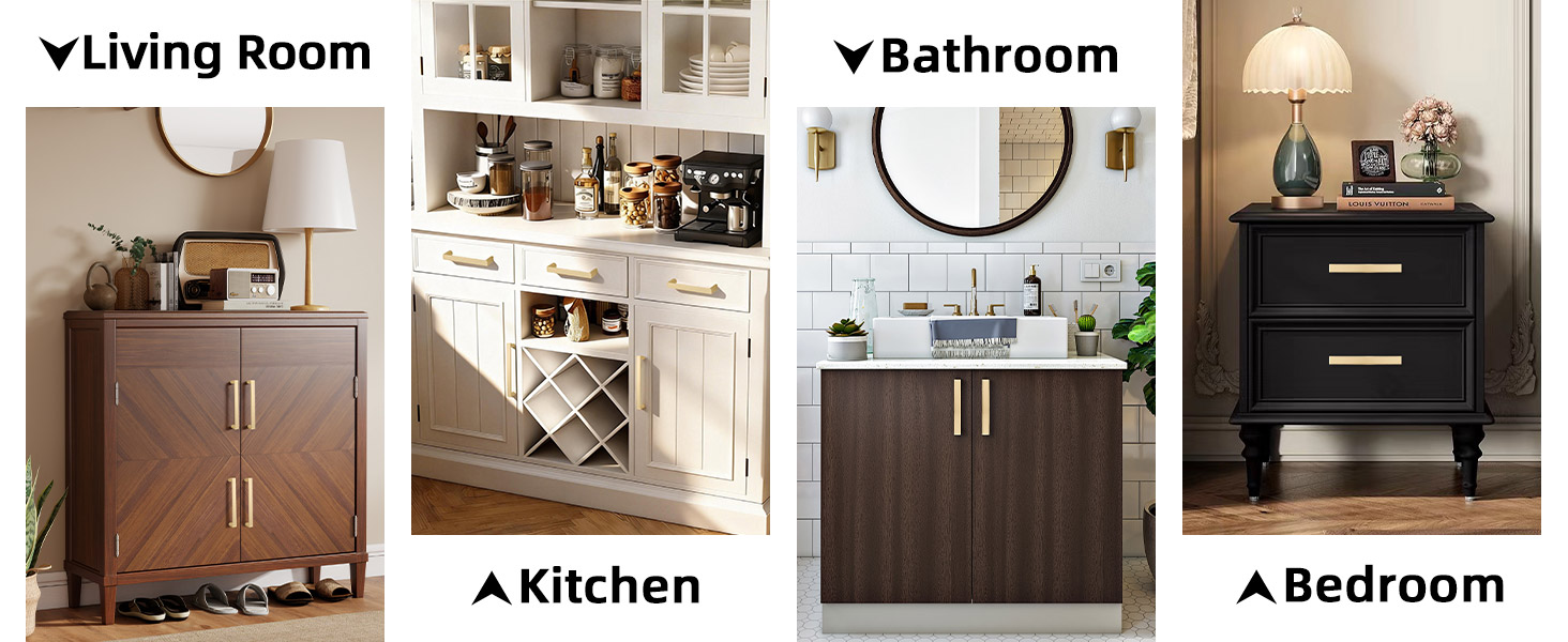 Brushed Gold Cabinet Pulls