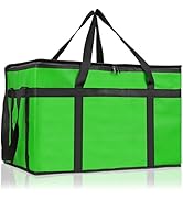 PEASUG Insulated Bags for Food Delivery, XXXL Pizza Delivery Bags, Large Capacity Cooler Bag Keep...