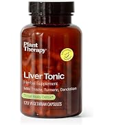 Plant Therapy Liver Tonic Herbal Supplement Capsules, Supports Liver Function, Detoxifying for Op...