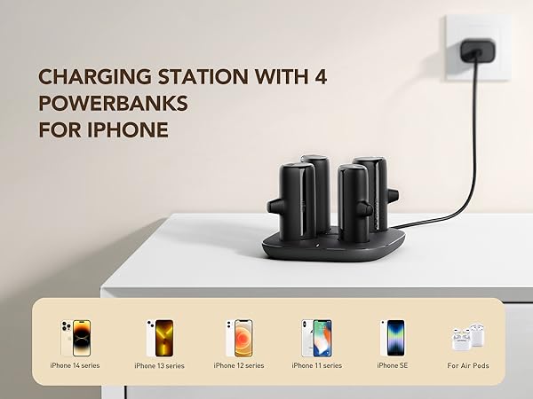 power bank for iphone portable charger 5000mah small