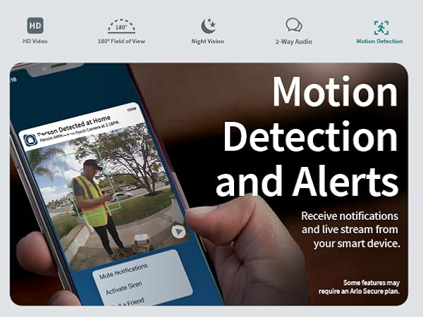 motion detection and alerts receive notifications and live stream from your smart device.