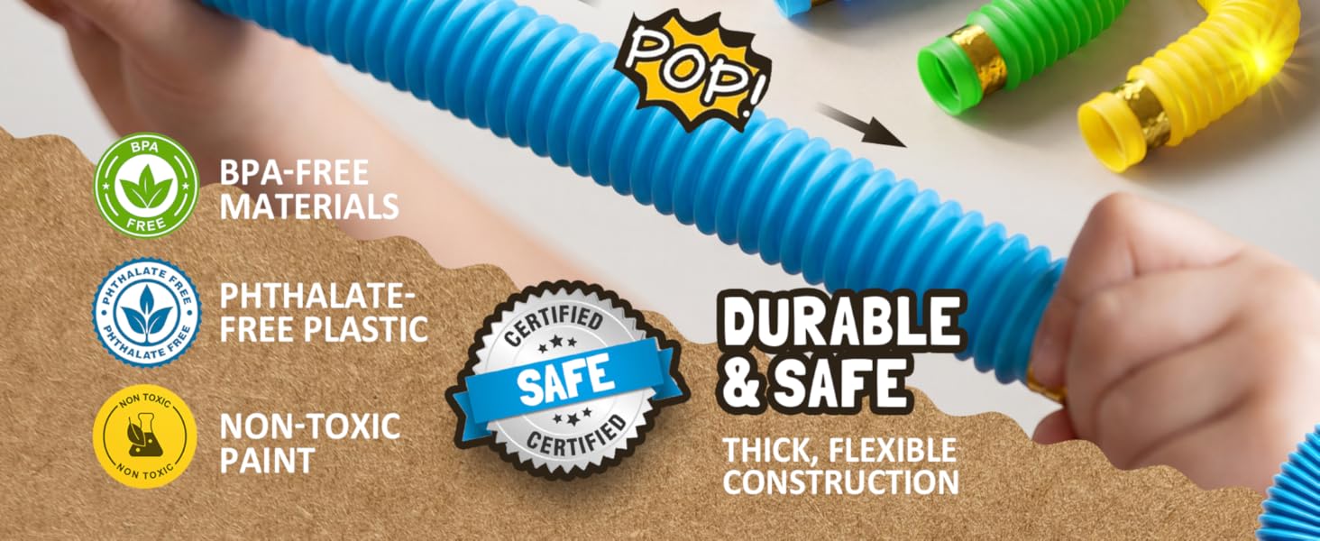 LED Pop Tubes Stocking Stuffes Toddler Toys