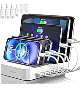 MSTJRY Charging Station for Multiple Devices : 6 Port USB Charger Stations - Family Multi-Device ...
