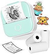 Ponek Sticker Printer Machine - T02 Portable Bluetooth Thermal Mini Printer, Receipt Printers for...