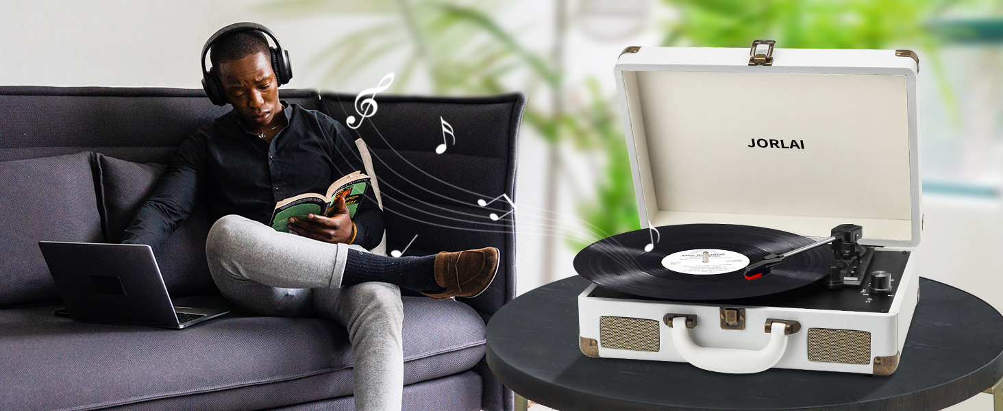 JORLAI Vintage Record Player