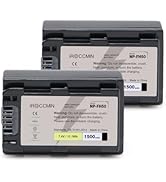 2Pcs NP-FH50 Battery,1500mAh Battery for Sony NP-FH30 NP-FH40 NP-FH50 NP-FH70 NP-FH100 Work With ...