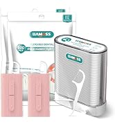 308 Count Dental Floss Picks wiht Floss Dispenser-Professional Dental Oral Care Storage Floss Too...