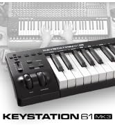 M-Audio Keystation 61 MK3 - Synth Action 61 Key USB MIDI Keyboard Controller with Assignable Cont...