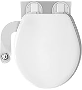 MAYFAIR Kendall Bidet Bundle, Slow-Close Never Loosen Toilet Seat with Perfect Fit, Fresh Water S...