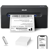 Nelko Bluetooth Thermal Shipping Label Printer, Wireless 4x6 Shipping Label Printer for Small Bus...