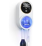 Bitvae Upgraded Tooth Brush Holder for Bathroom 2.0, Infrared Sensing Toothbrush Cleaner, Wall-Mo...