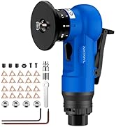 AMTOVL Pneumatic Chamfering Tool - Mini Air Chamfer Tool with 10 C-Angle &amp; 10 R-Angle Blades, 45°...