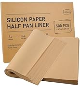 EcoDispose Non-Stick Precut Parchment Paper Baking Sheets Full Pan liner for Bake (12-3/16" x 16-...
