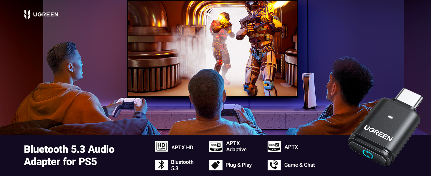 Bluetooth 5.3 Adapter for PS5