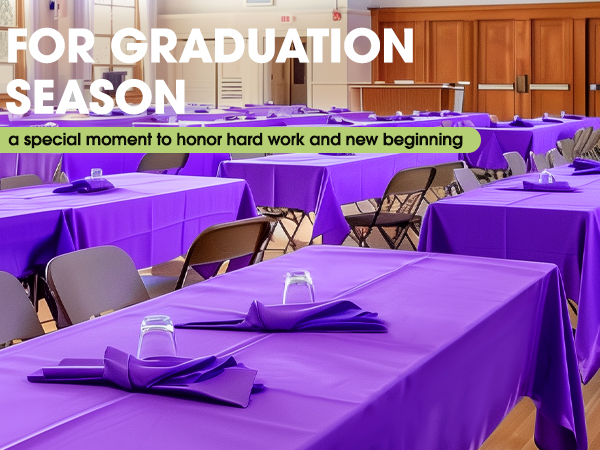 purple tablecloth