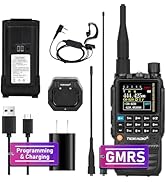 TIDRADIO TD-H3 GMRS Radio Handheld Long Range,Multi-Band Receiving Two-Way Radio,USB-C Programmin...